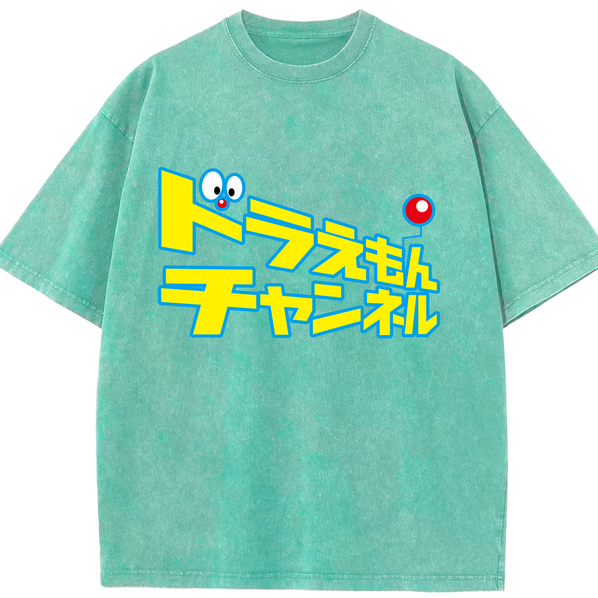 （画像用） ドラえもん Doraemon 綿100% ヴィンテージ風 半袖Tシャツ（フロントプリント）